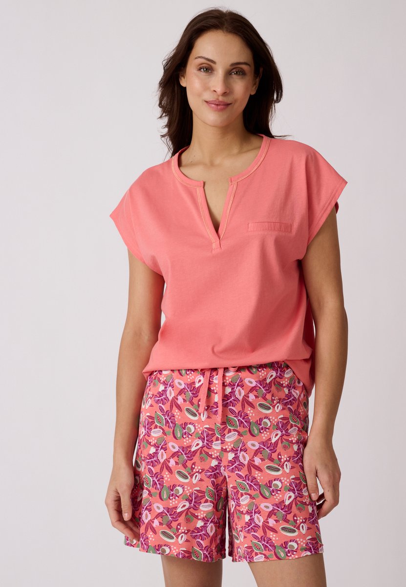 Damart Pyjama T-shirt van puur katoen - Dames - Roze - 42-44 (M)