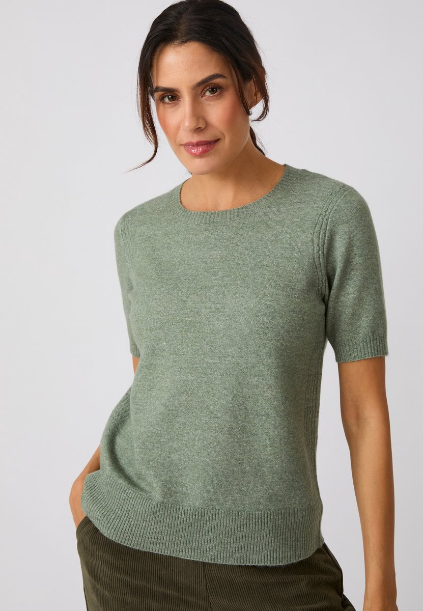 Damart - Thermolactyl trui van fijn tricot - Dames - Groen - XS