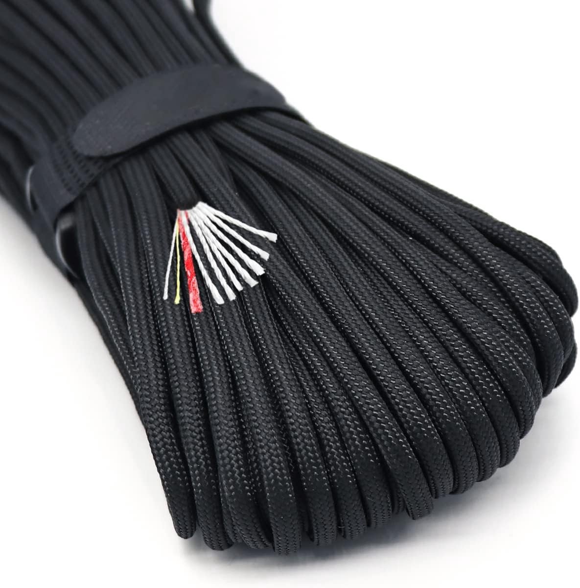 Vuurstarter - Paracord Survival Touw - 30,5 Meter - Nylon met Fire Starter en Vislijn - Outdoor Noodkit