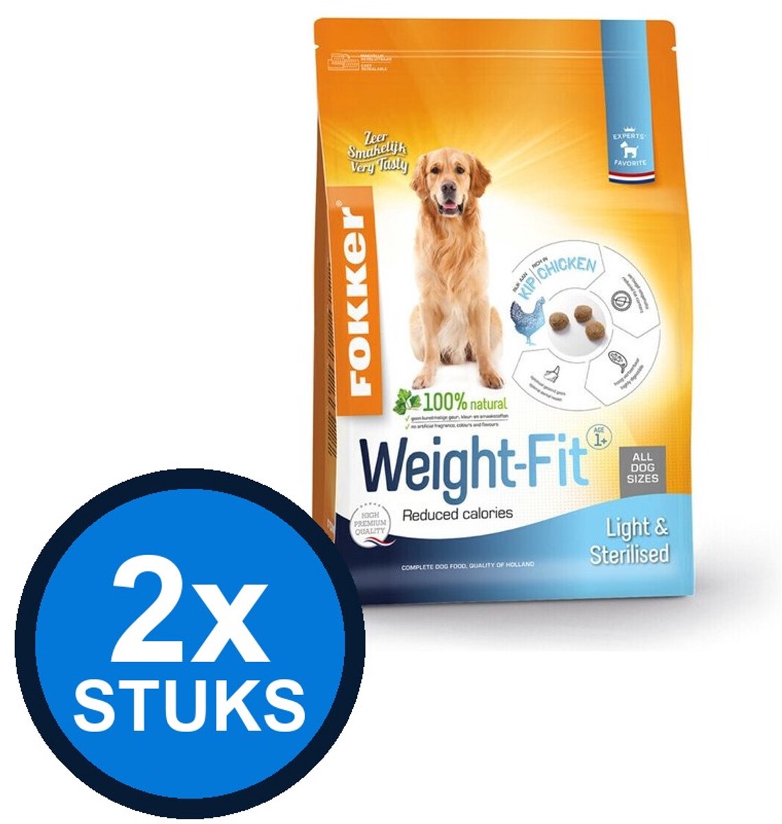 Fokker Fokker Dog Weight-Fit - Hondenvoer - 2,5kg