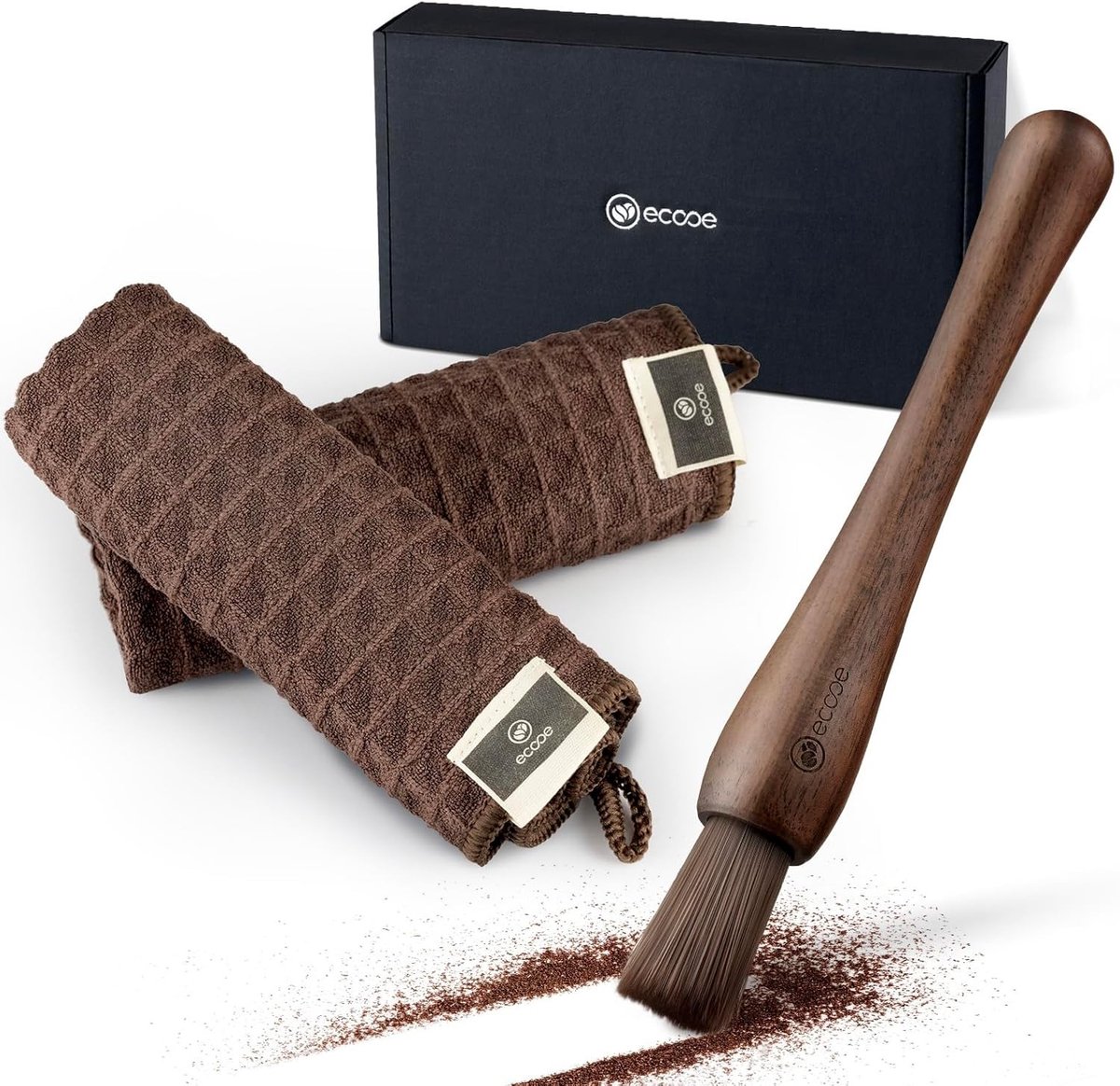 Koffiereinigingsborstel en Barista-accessoires - Zwart - Handige Set voor Barista's en Koffieliefhebbers