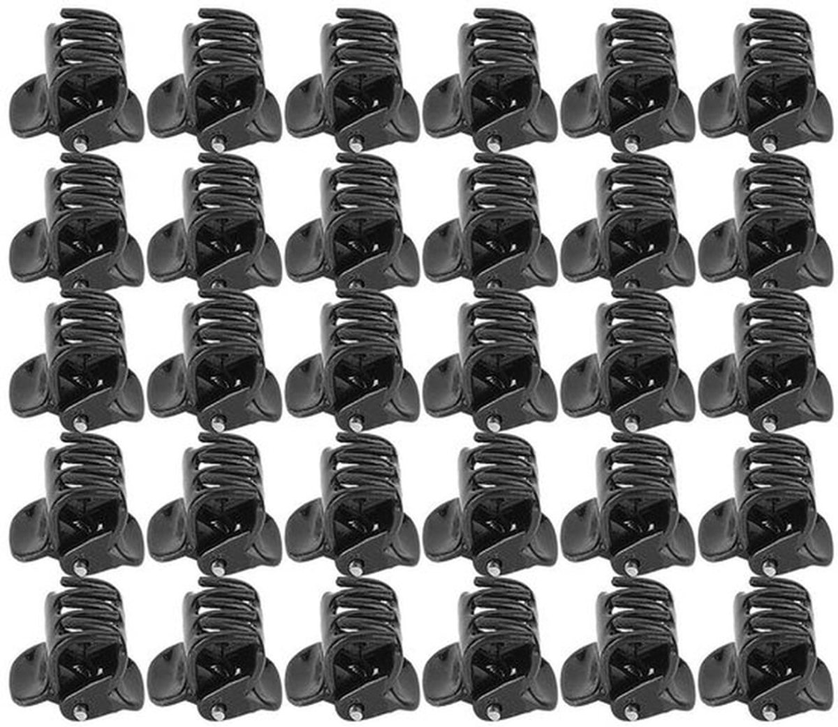 Haarklemmen 100 Stuks - Zwarte Plastic Clips - Geschikt voor Meisjes - Ideaal voor Feestjes - Dagelijks Gebruik - Stijlvol Ontwerp - Haarclips