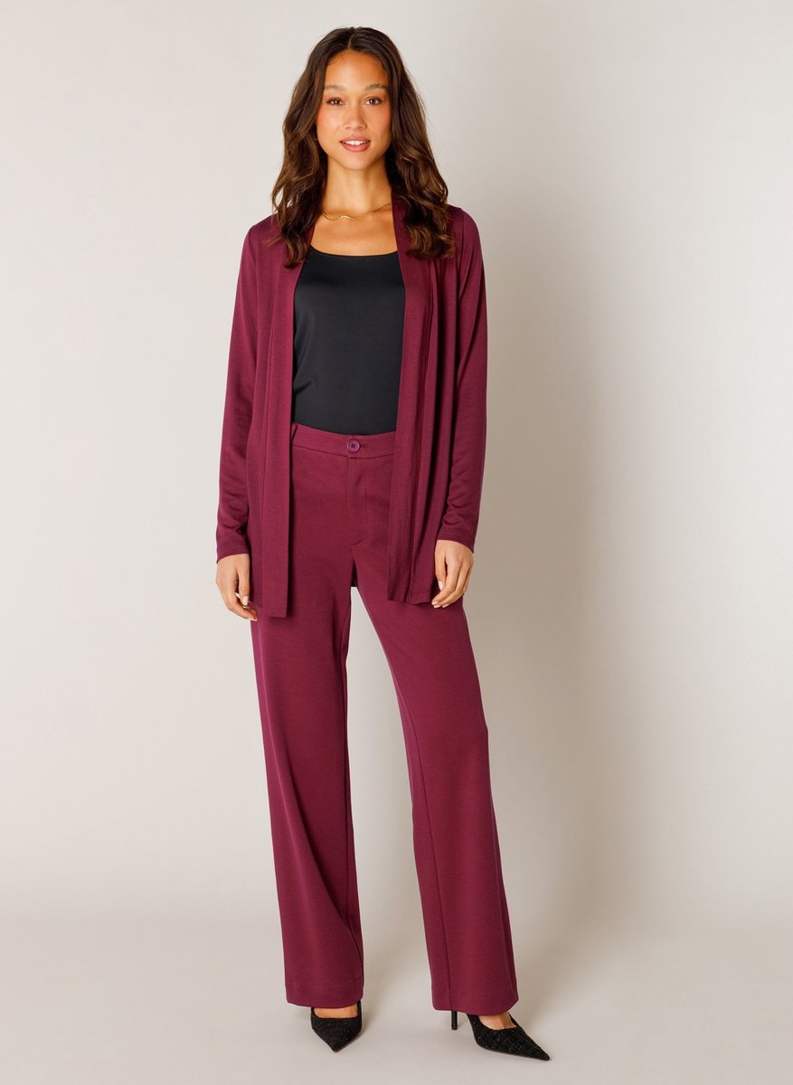 BASE LEVEL Yayla Vest - Wine Red - maat 40