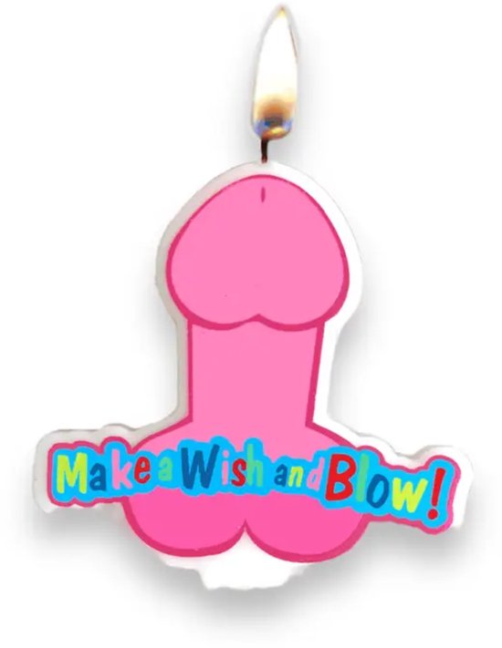 Verjaardags Penis Kaars XL 9x9cm
