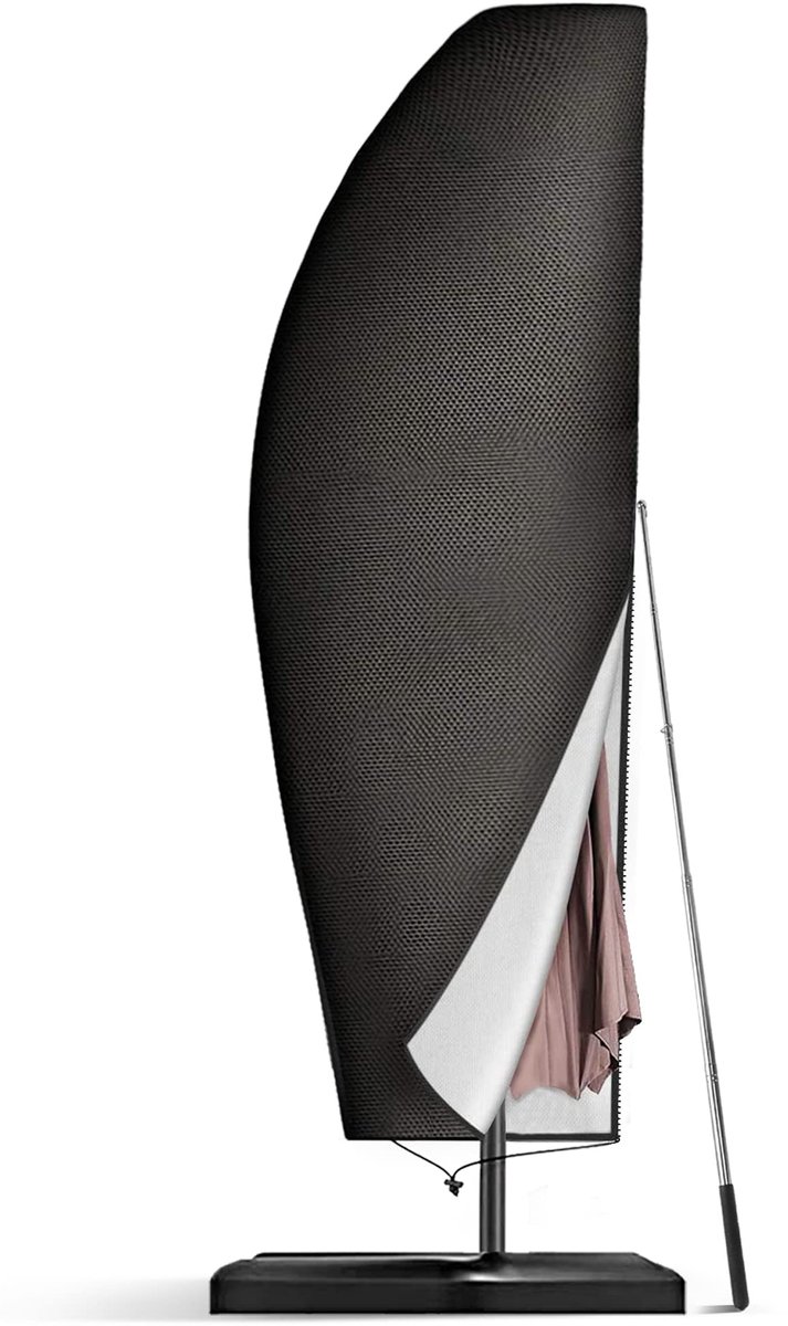 Famanu – Beschermhoes voor Zweefscherm, 420D Beschermhoes Met Staaf, Voor Ø 200-400cm Parasol (265 x 40/70/50)