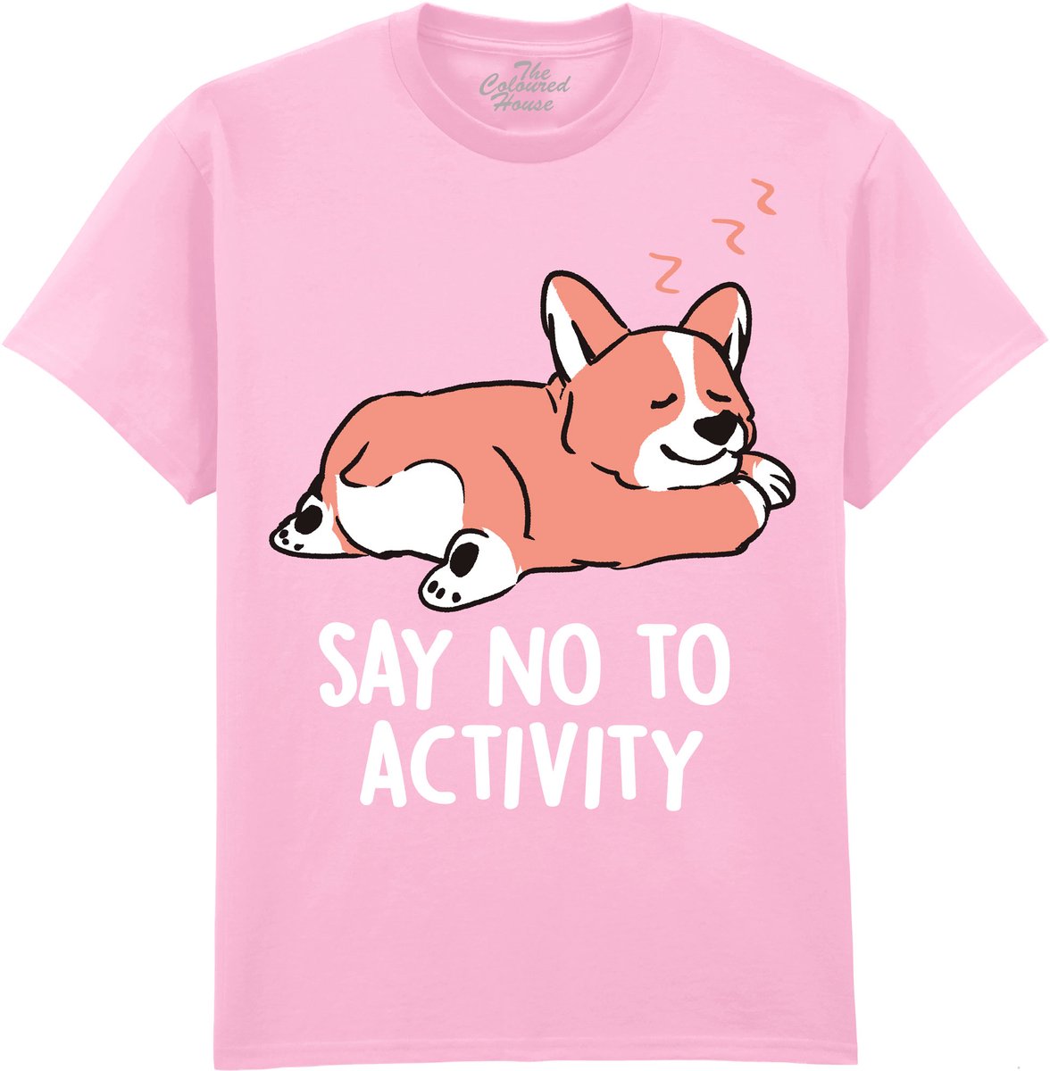 Corgi Say No To Activity The Coloured House T-shirt XL