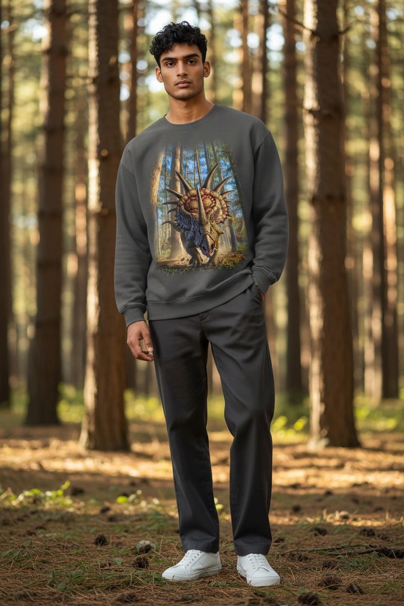 Dino Styracosaur The Coloured House Sweater 3XL