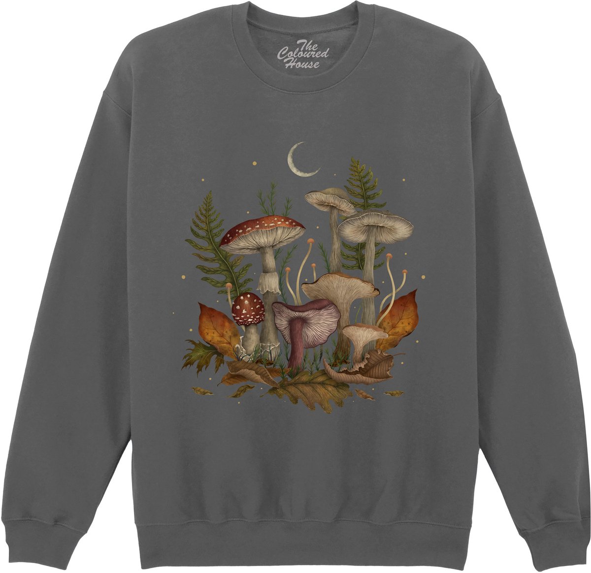 Paddestoelen Autumn Mushrooms The Coloured House Sweater 4XL