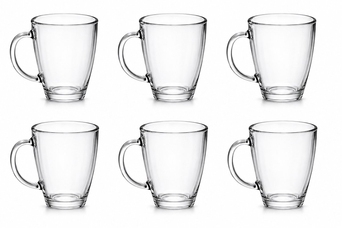 Bol.com Luxe Theeglazen Set – 6 Stuks - Premium Kwaliteit - Theeglas – Theekopjes – Set van 6 – Theeglas – Glas – Theeglazen met... aanbieding