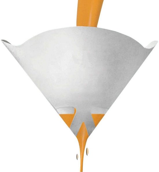 100 stuks-Verffilter - Coatingfilter - 100 mesh - Verffilterpapier - Papieren kegelvormig verffilter - Geschikt voor autolakken - coatings - chemicaliën - Wit - 10x15 cm — afbeelding 2