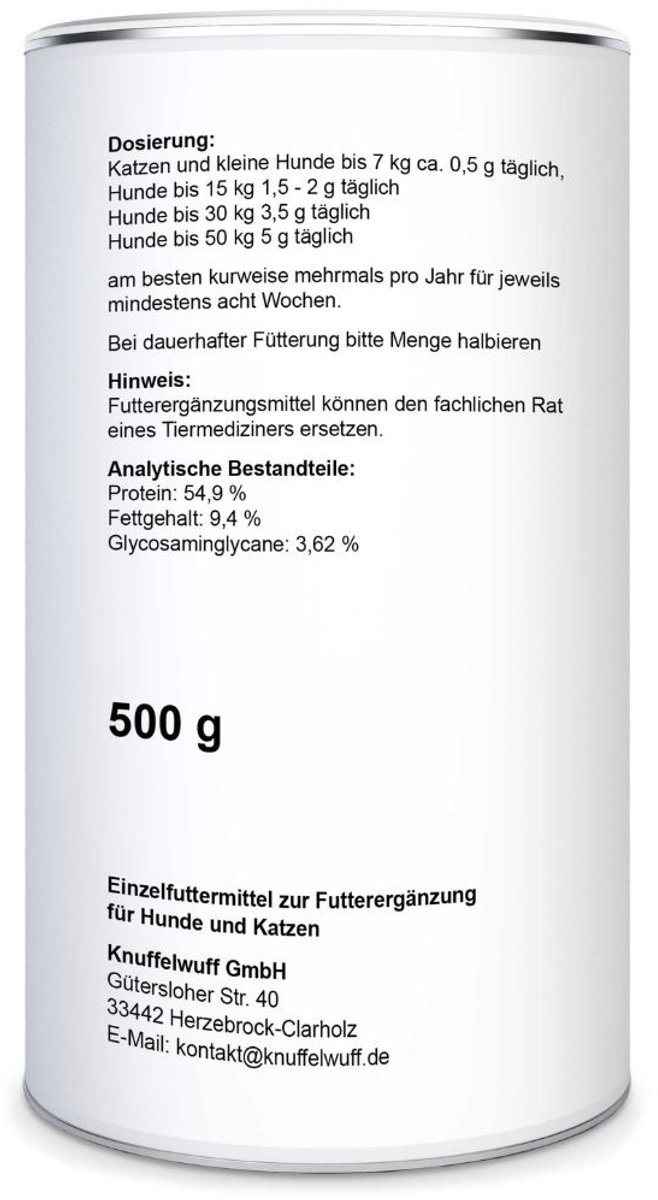 Knuffelwuff Groenlipmosselpoeder 100g