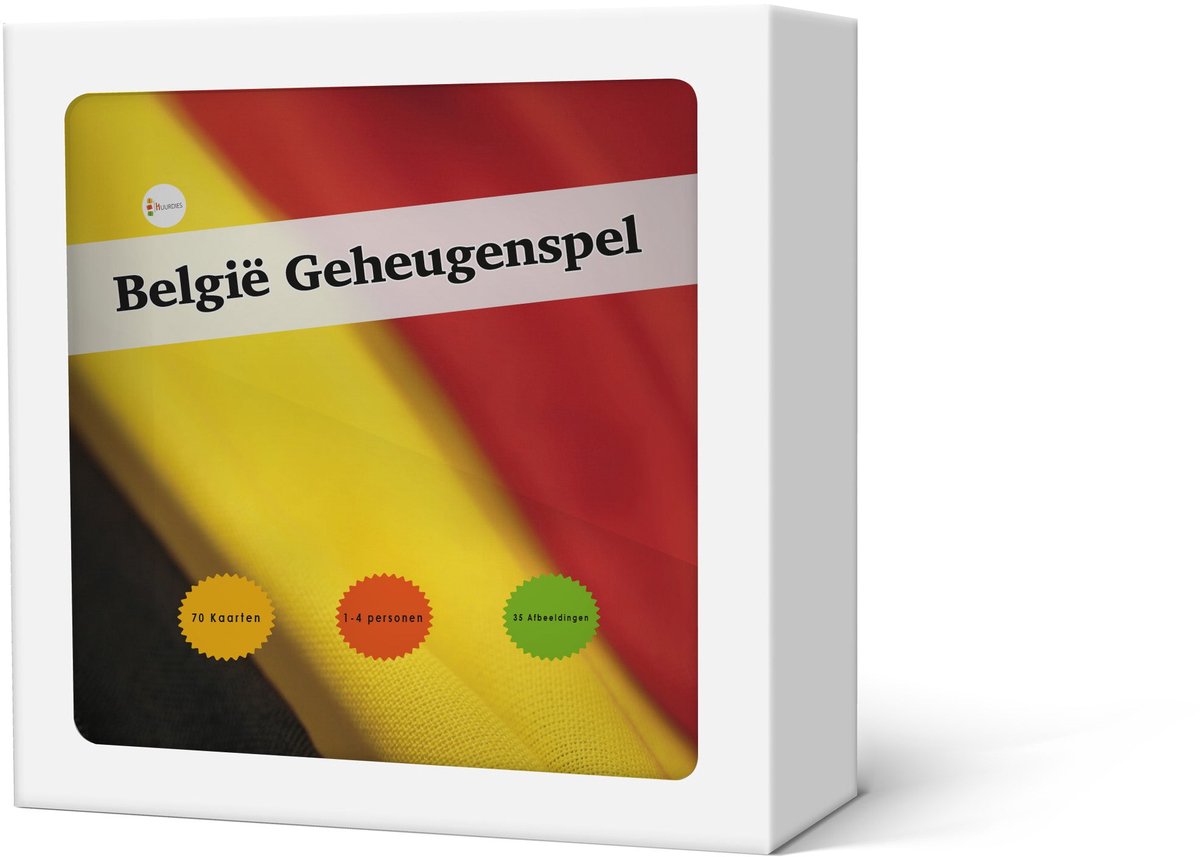 Geheugenspel België - Kaartspel 70 kaarten - gedrukt op karton