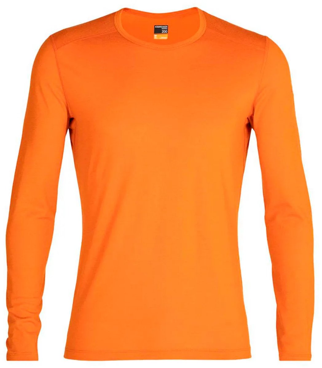 Icebreaker 200 Oasis T-shirt Met Lange Mouwen Oranje L Man