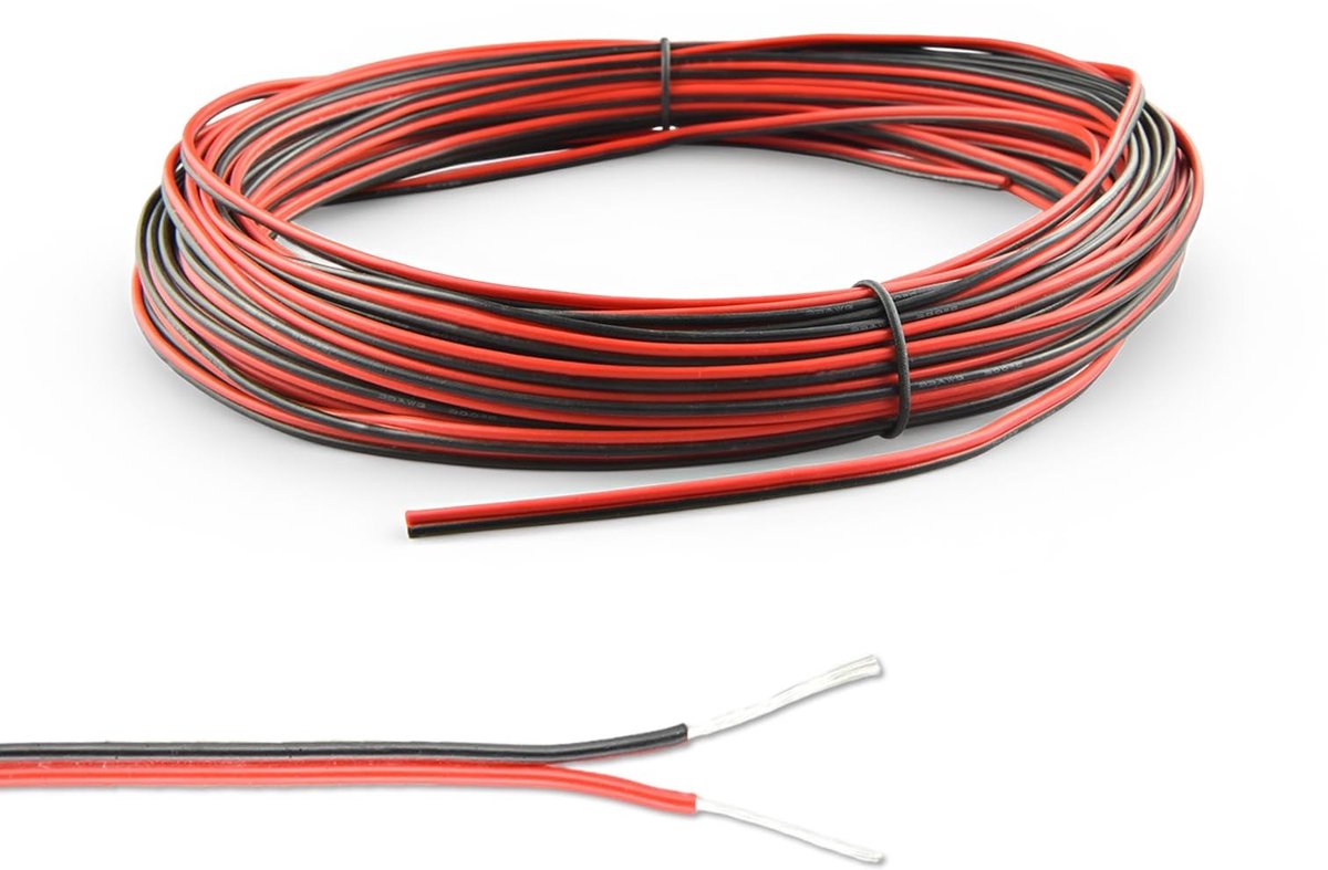 Solidchoice - Flexibele Siliconen Kabel 20m 2x0,3 mm²