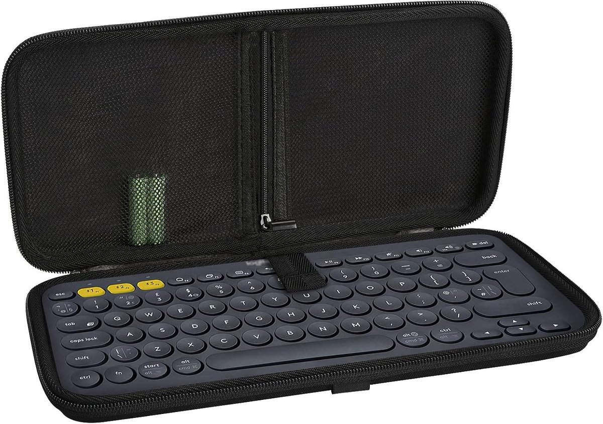 Draagbare Hard Shell Toetsenbord Tas voor Logitech K380 en Pebble Keys 2 K380s - Ideaal voor Reizen en Bescherming
