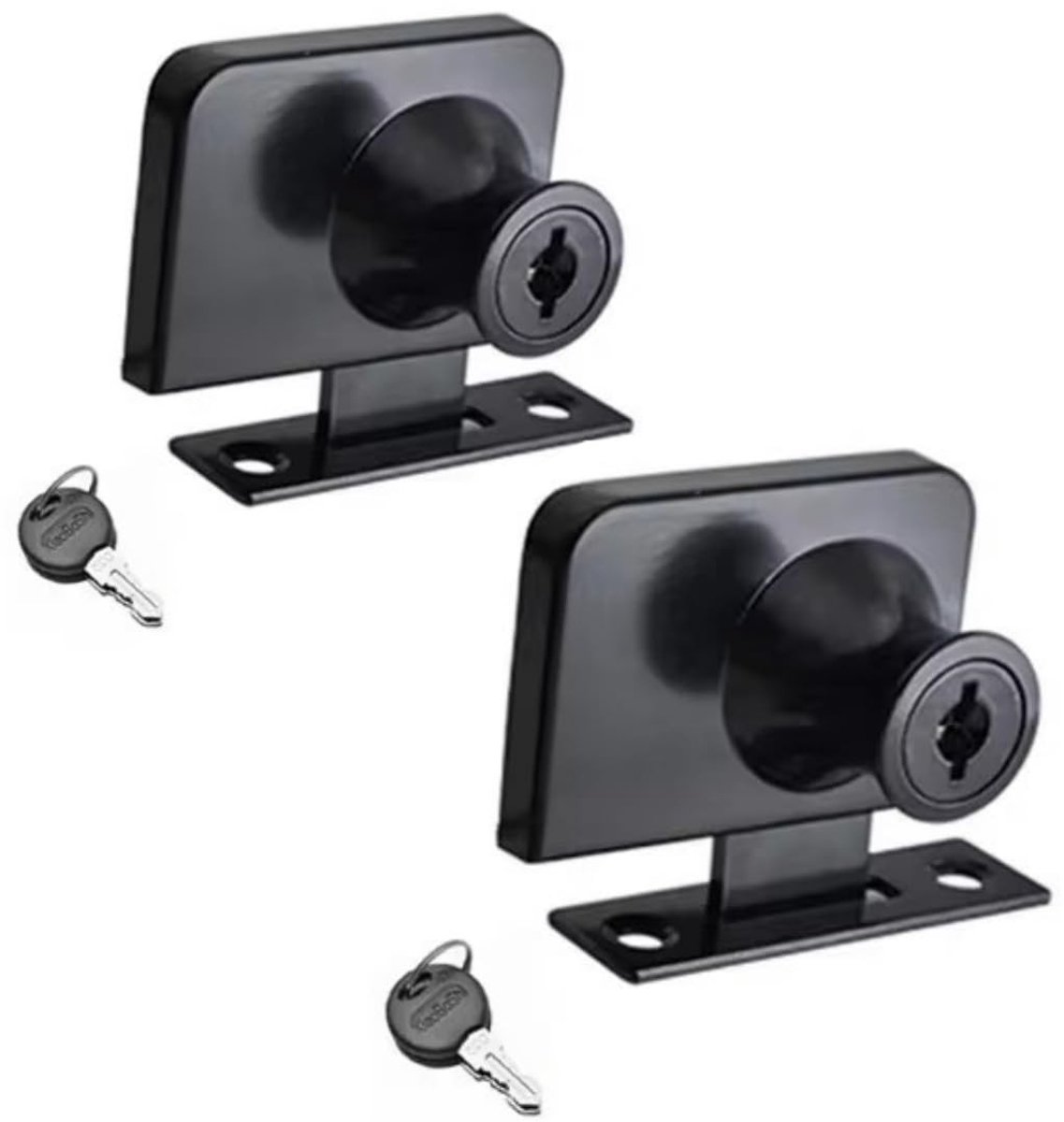 Solidchoice - 2 Stuks Veiligheidsloten voor Glazen Kasten