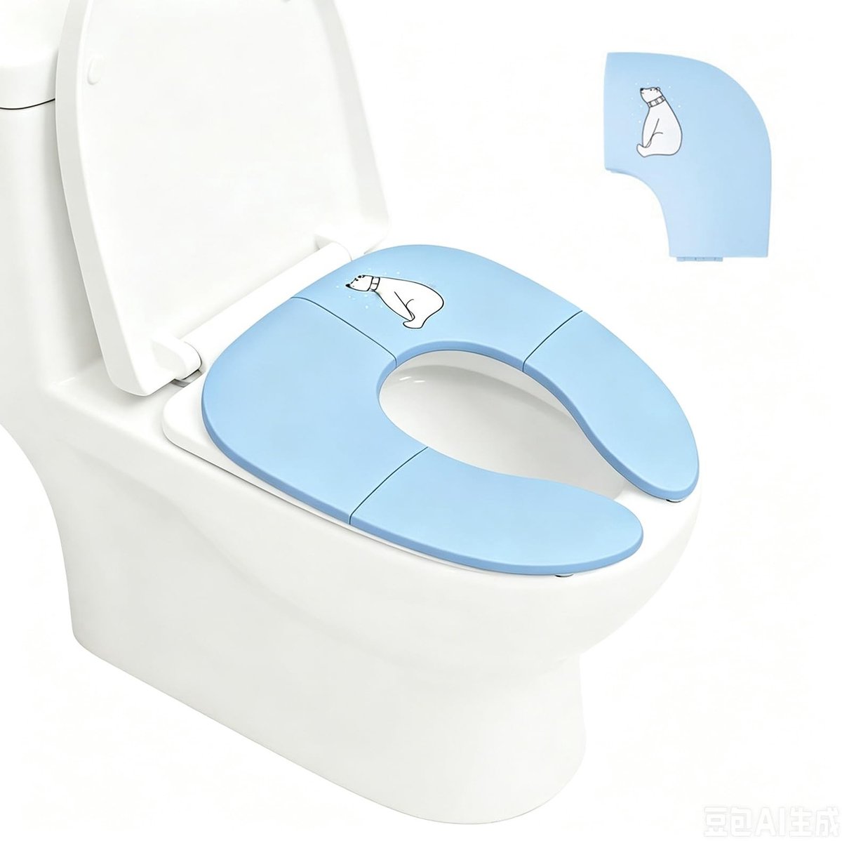 Solidchoice - Opvouwbare Toiletbril voor Kinderen met Draagtas