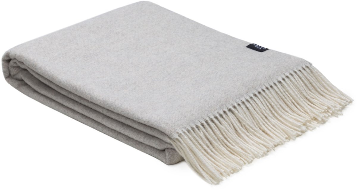 WOOOL Plaid - CASHMERE Classic (Beige) - 140x200cm - Kasjmier Wol