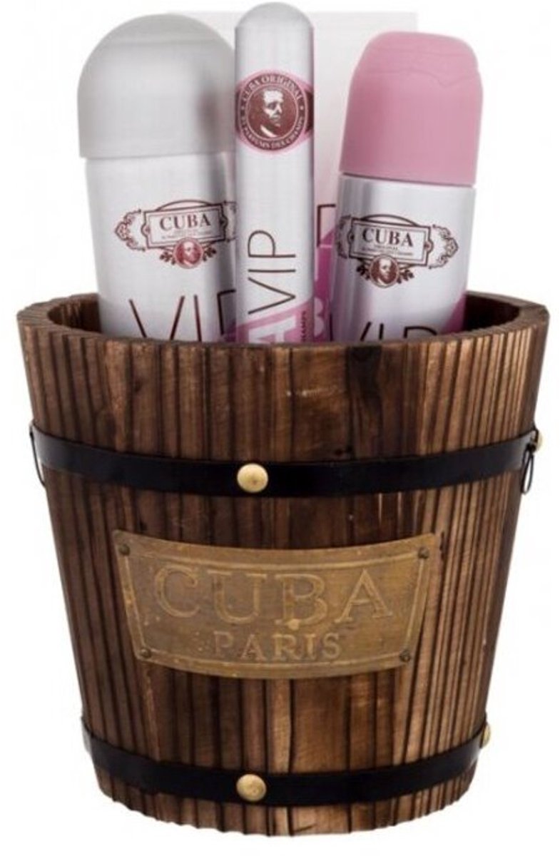Vip Cuba Gift Set Eau De Parfum (edp) 100 Ml, Eau De Parfum (edp) 35 Ml, Tělový Sprej 200 Ml + Body Lotion 200 Ml