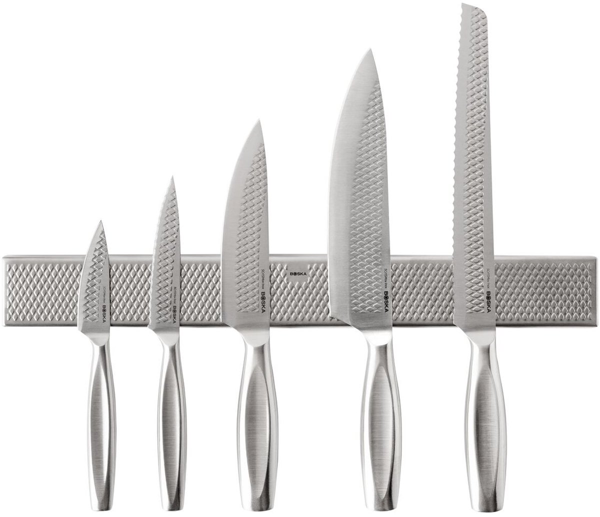 Boska Ultimate Kitchen Knife Set Monaco+ - 5 Keukenmessen - Inclusief Magneetstrip - Giftset