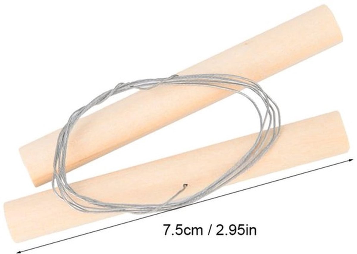 Draadklei-snijder 49,5 cm - Keramisch Gereedschap - Houten Handvat - Duurzaam - Onderhoudsvriendelijk - Schokbestendig - Beeldhouwgereedschap