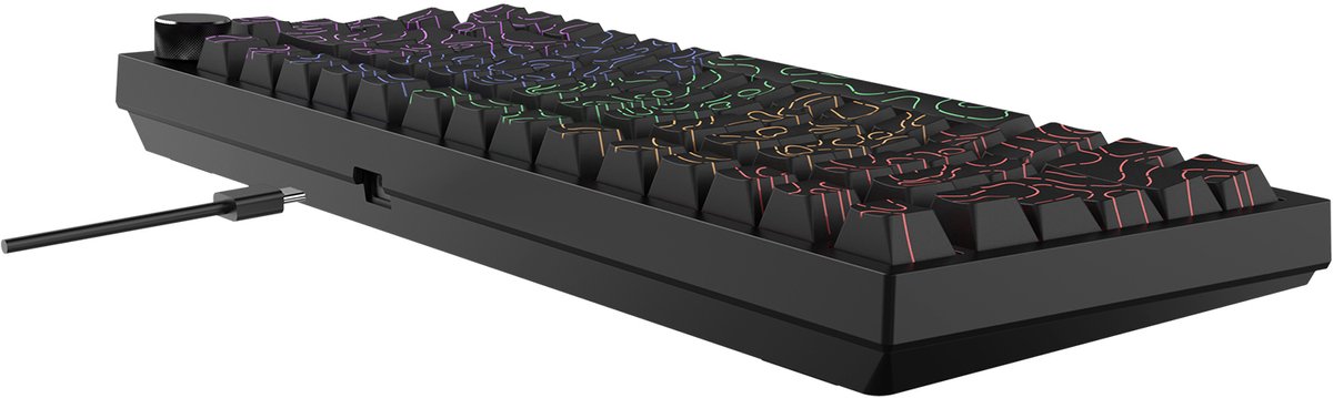 Ajazz AK820 - Mechanisch Toetsenbord 75% - Contourlijn zwart thumbnail 2