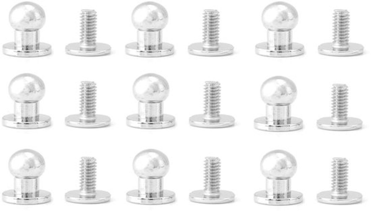Klinknagel 8*6mm - 20 Stuks - Ronde Kop - Koperen Spijkers - Decoratie Accessoires - Fijn Vakmanschap - Studs