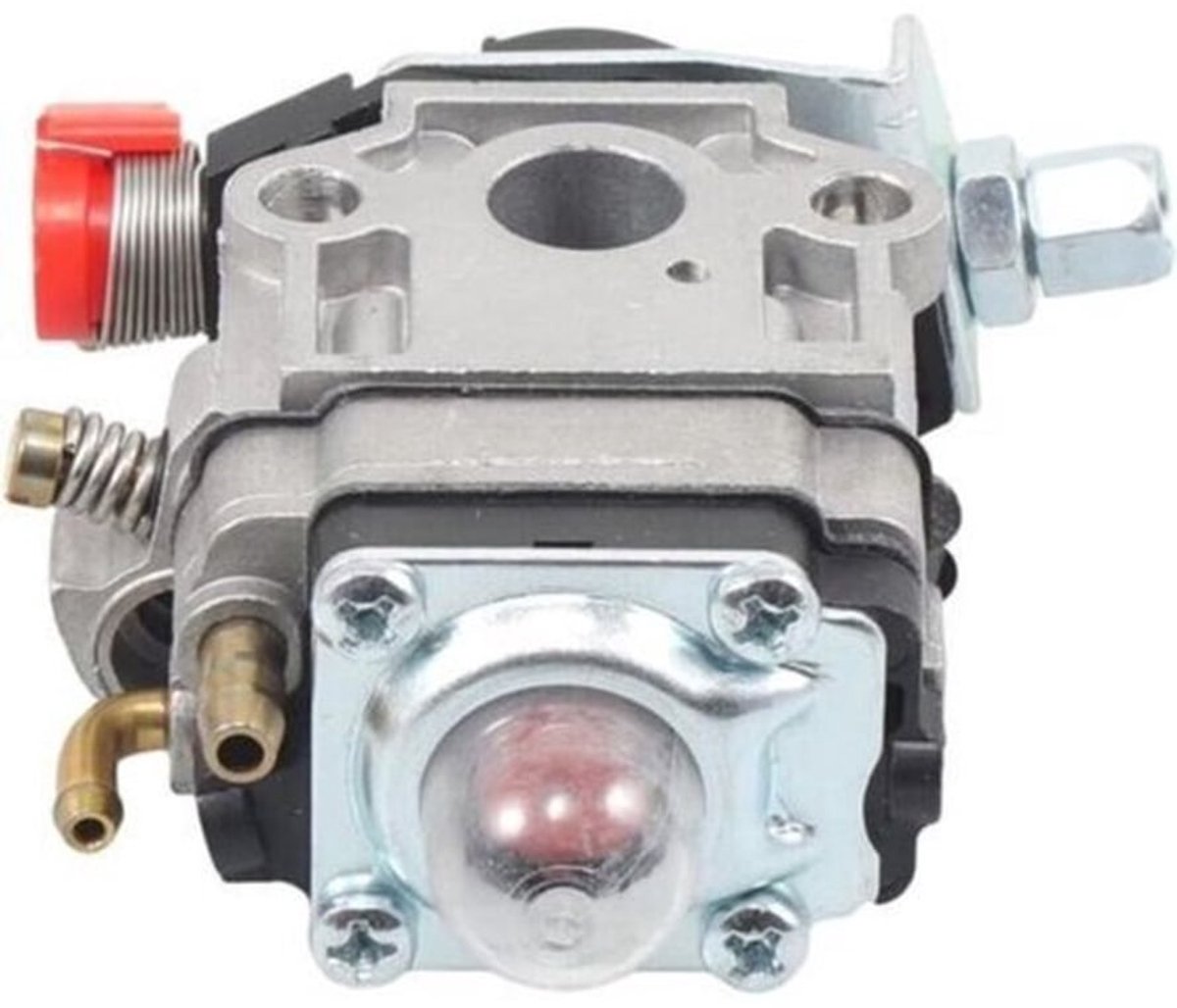 Carburateur geschikt geschikt voor 23cc, 25cc, 26cc en 35cc motoren van bosmaaiers, kettingzagen en heggenscharen.