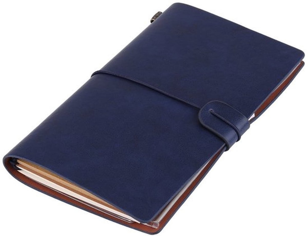 Reisdagboek Gepersonaliseerd - Notitieboek A5 - PU Leer - Navulbaar - Kladblok - Ideaal voor Reizen