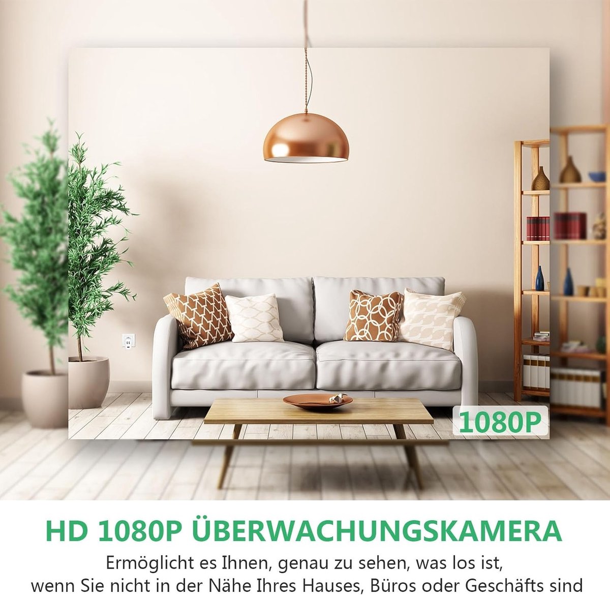 Verborgen rookmeldercamera hd 1080p - Wit - Mini USB Bewakingscamera met Bewegingsdetectie - Voor Binnengebruik