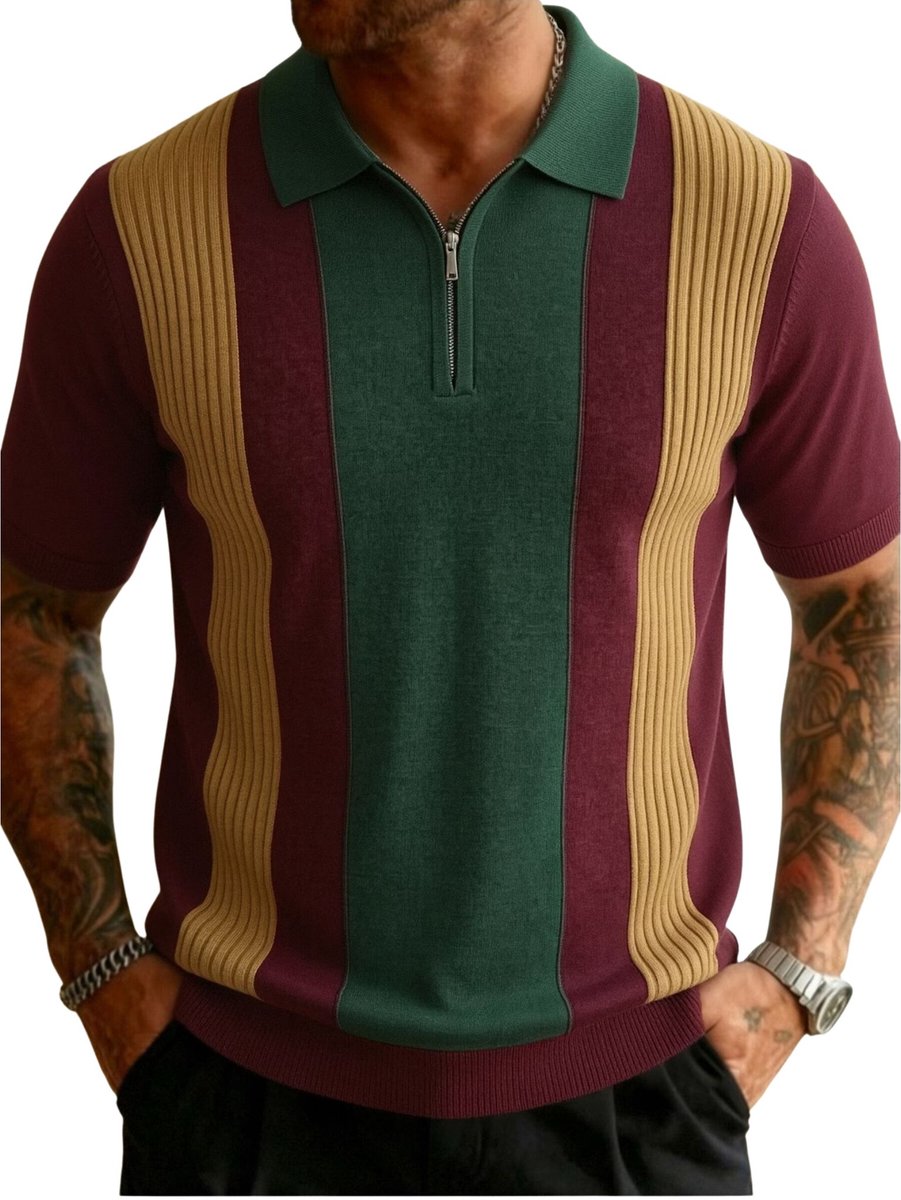 Currero T-Shirt Heren Shirt Zomerkleding T Shirt Mode Old Money Polo Mannen Kleding Volwassenen Varen Groen