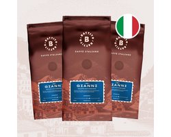Battito 'Gianni' Italiaanse koffiebonen - Decafé - Intensiteit 6/10 - Ambachtelijke kwaliteit uit Napels, Italië - 1,5 kg