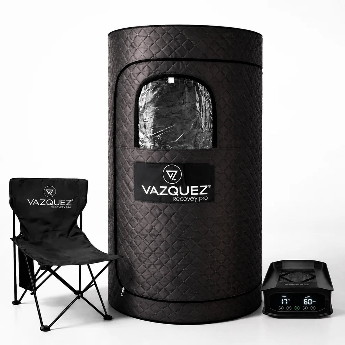 Draagbare Sauna voor Thuis - Ronde Mobiele Sauna - RVS Skelet - Heater - 85 Graden - Compact - Detox & Ontspanning