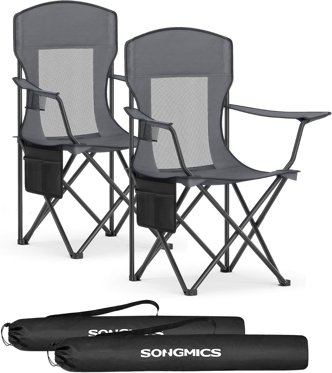 SONGMICS Camping stoel Set van 2, tot 150 kg