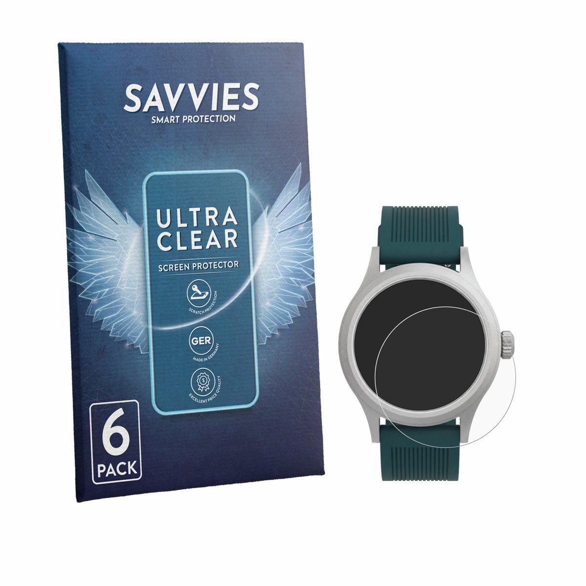 Savvies - Screenprotector voor Timex Peanuts x Expedition Scout - Folie Beschermfolie transparant 6 Stuks
