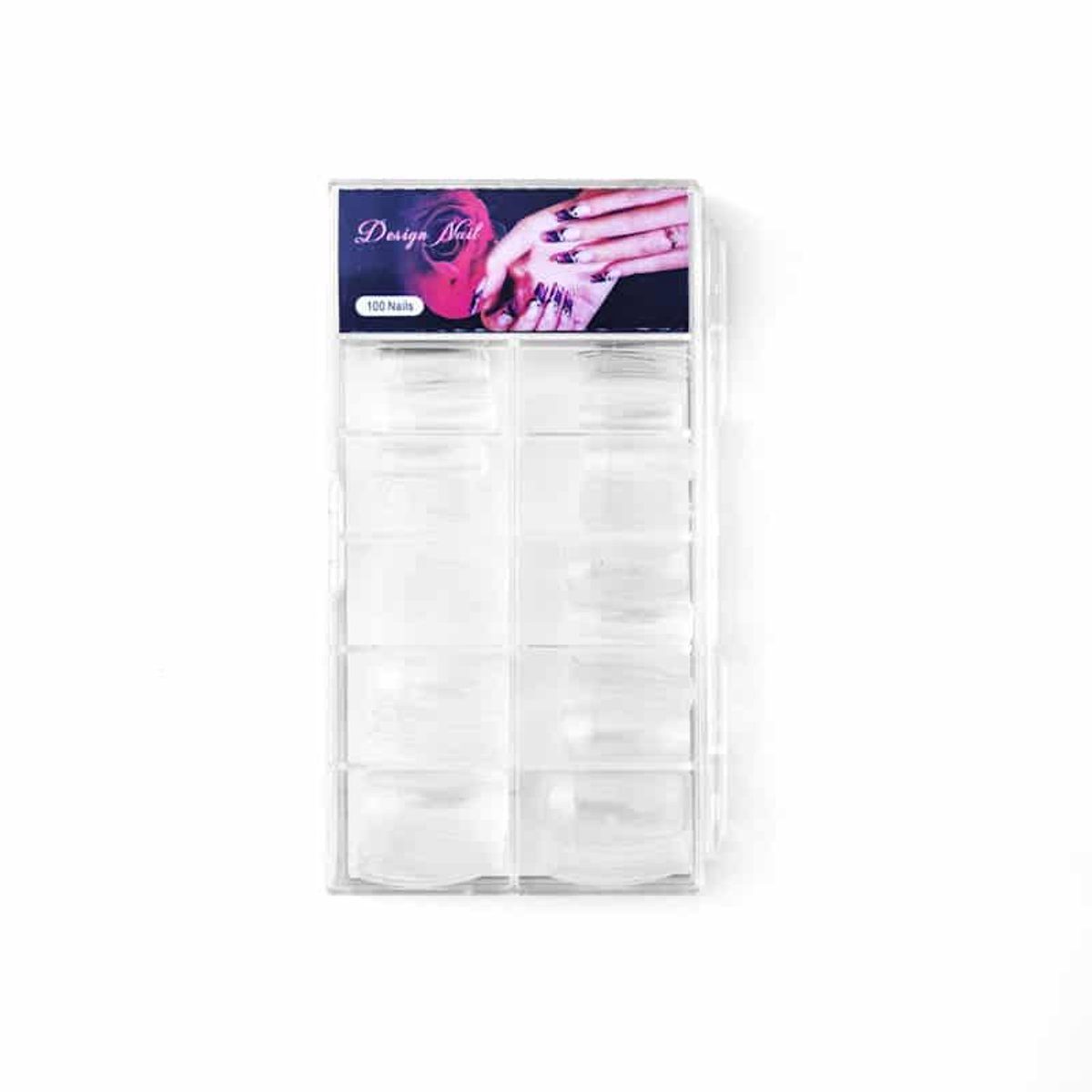 Cosmetics Zone Tips Clear Met Patroon 100 stuks