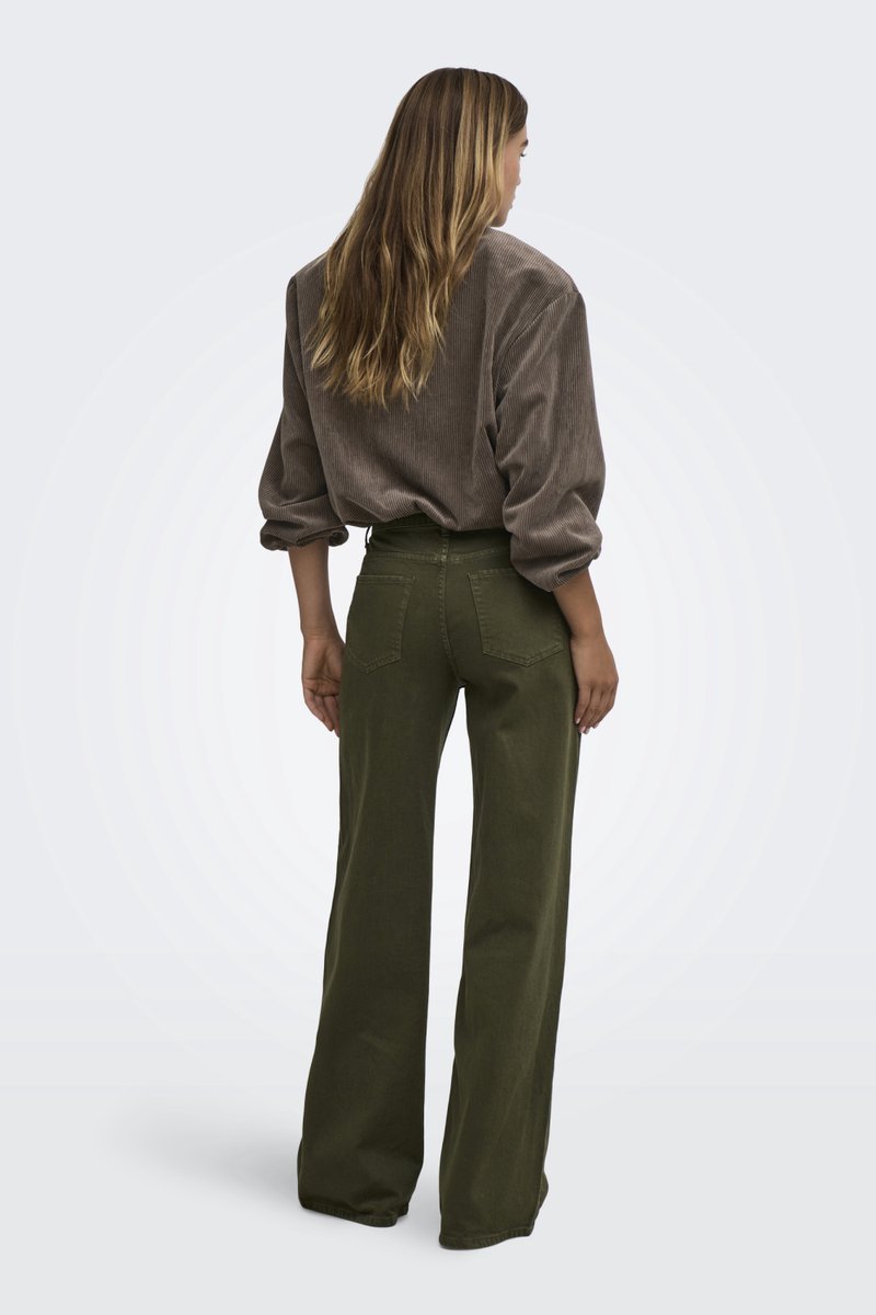 Jacqueline de Yong Jas Jdyalba Cord Balloon Jacket Otw Yfm 15382527 Chocolate Brown/metal Silv Dames Maat - XL