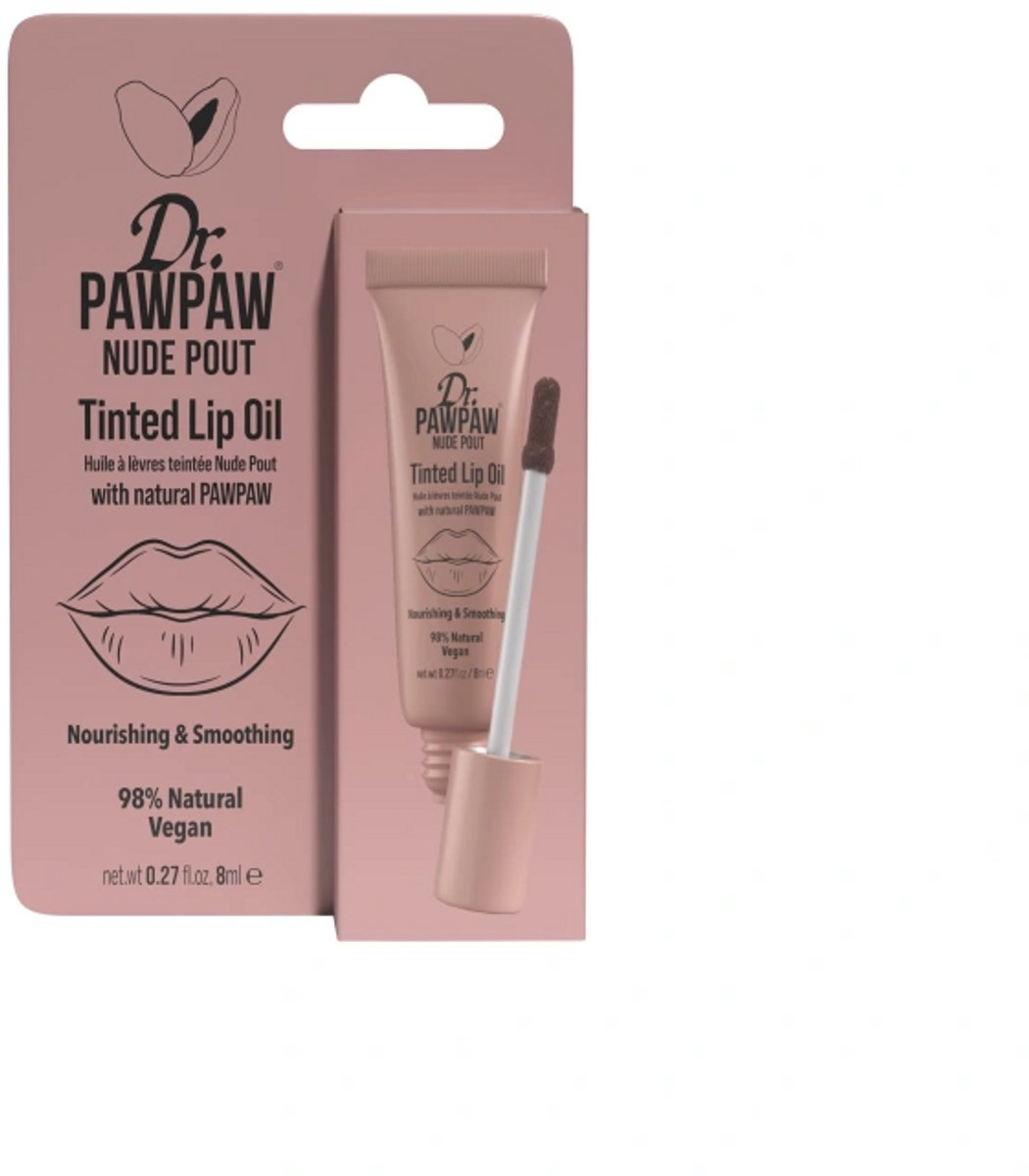 Dr PawPaw Nude Pout Tinted Lip Oil / Getinte lippenolie in een nude-tint 8 ml