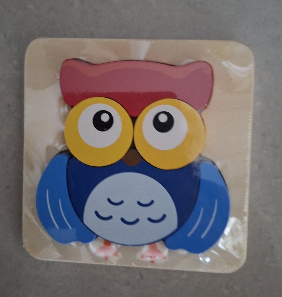 Playtive Junior Houten Legpuzzel / Inlegpuzzel- 1 tot 3 Jaar / Uil