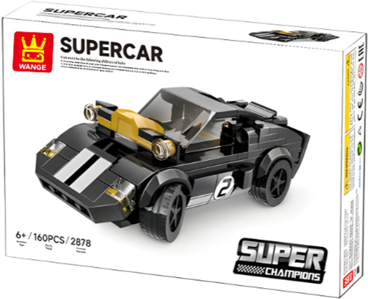 Wange 2878 - Supercar - Raceauto - 160 onderdelen - 6+