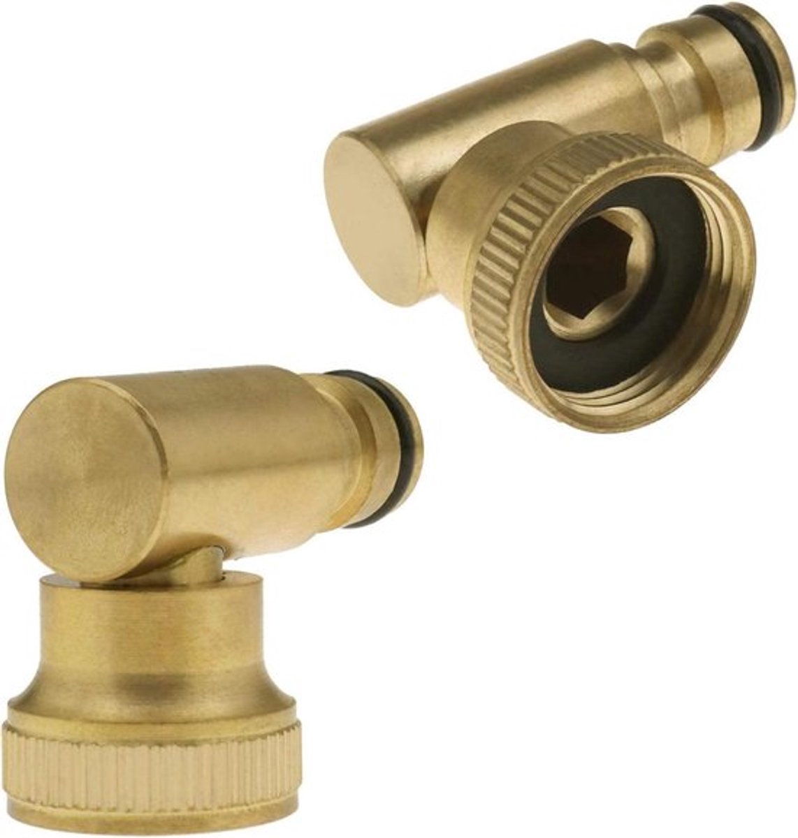 Tuinslang-hoekverbinding, 90 graden, snelle 3/4 inch slanghoekschroefverbinding