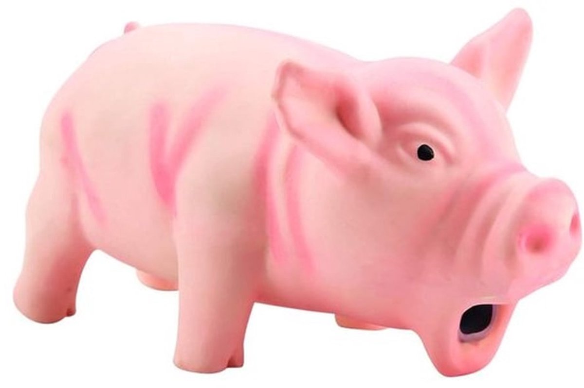 Schattig Varkentje Hondenspeelgoed met Squeaker – Duurzaam Latex Kauwspeelgoed voor Puppy’s en Honden, Perfect als Cadeau