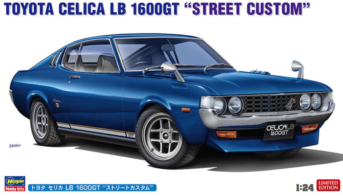 Hasegawa Modelbouwpakket Auto - 20812 Toyota Celica LB 1600GT Street Custom - Japanse Klassieke Auto Plastic - 1:24 - Modelbouw