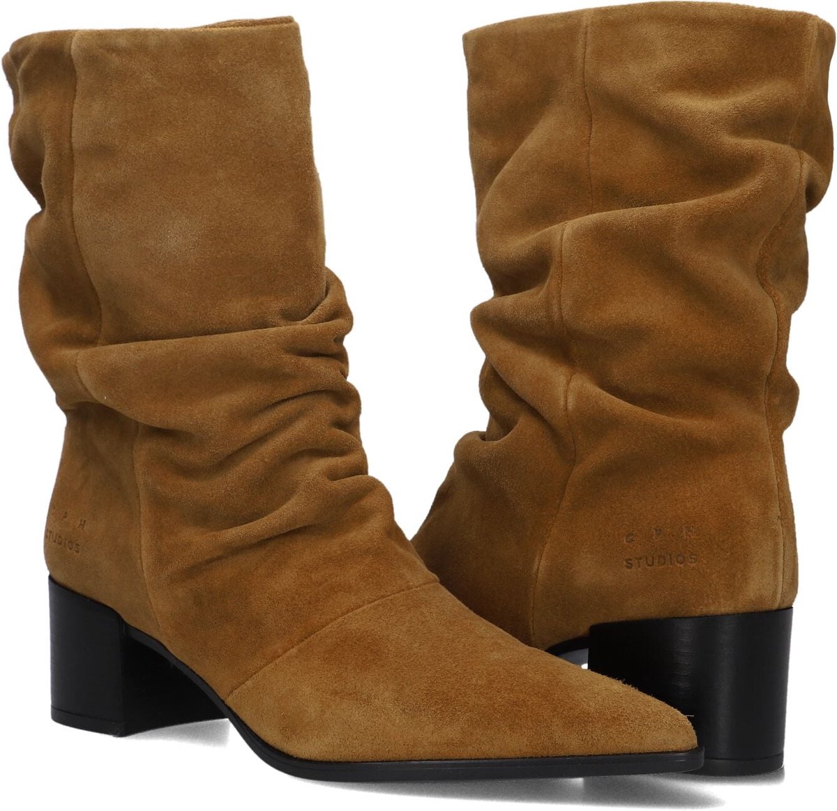 Copenhagen Studios Cph292 Enkellaarsjes Dames - Camel - Maat 41