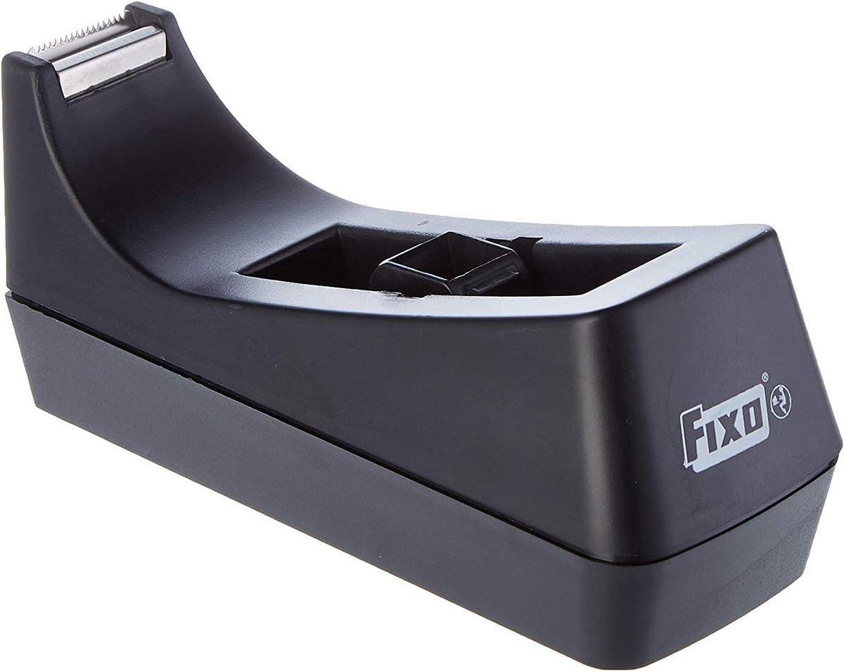 Rolhouder voor Plakband - Zwart - 33 m - Antislip Coating - Voor Banden tot 33 Meter