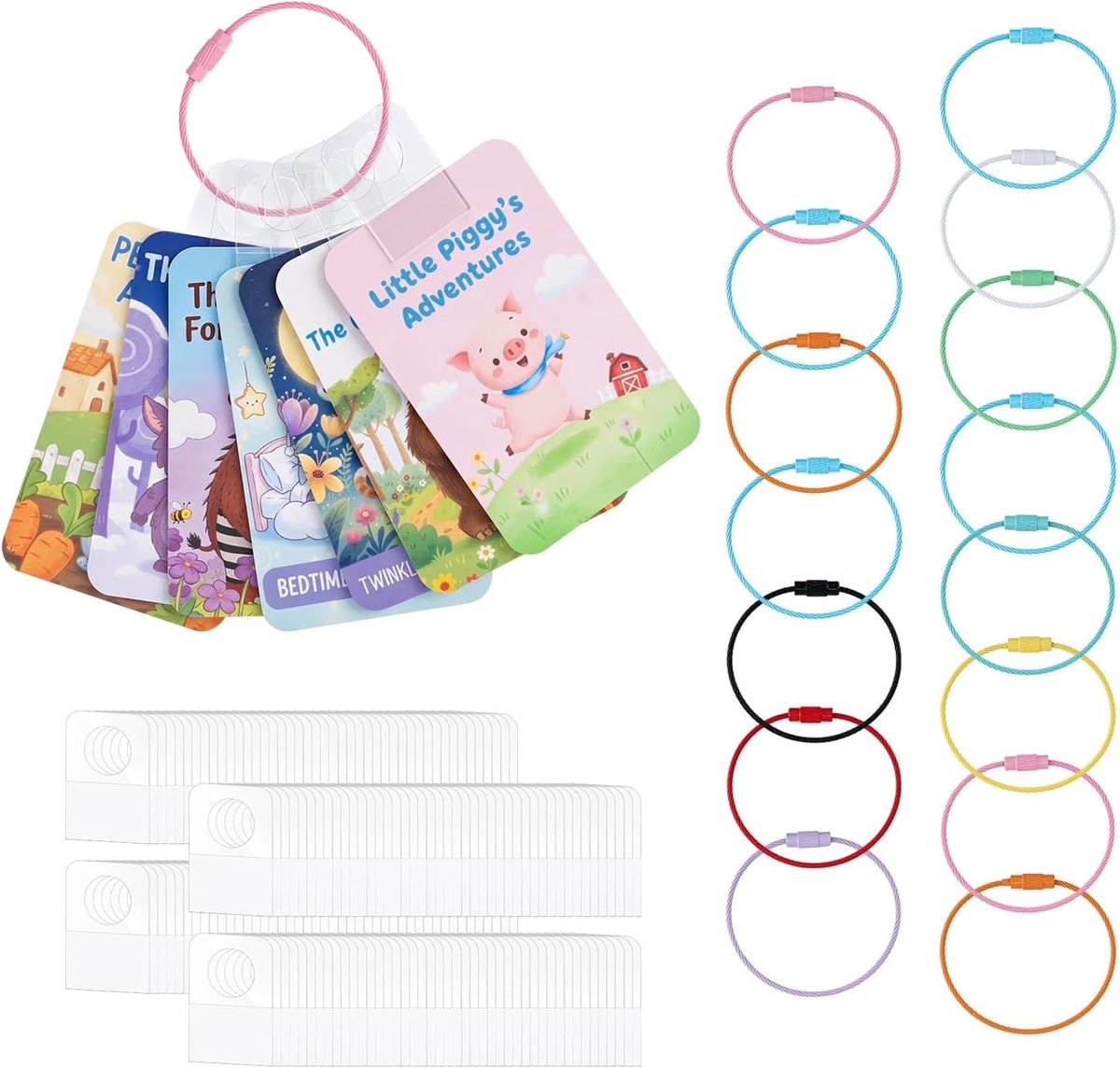 Kaarthouder Spelletjes - Multi-kleur - 200 stuks - Zelfklevend en Diefstalbeveiligd - Voor Kinderen