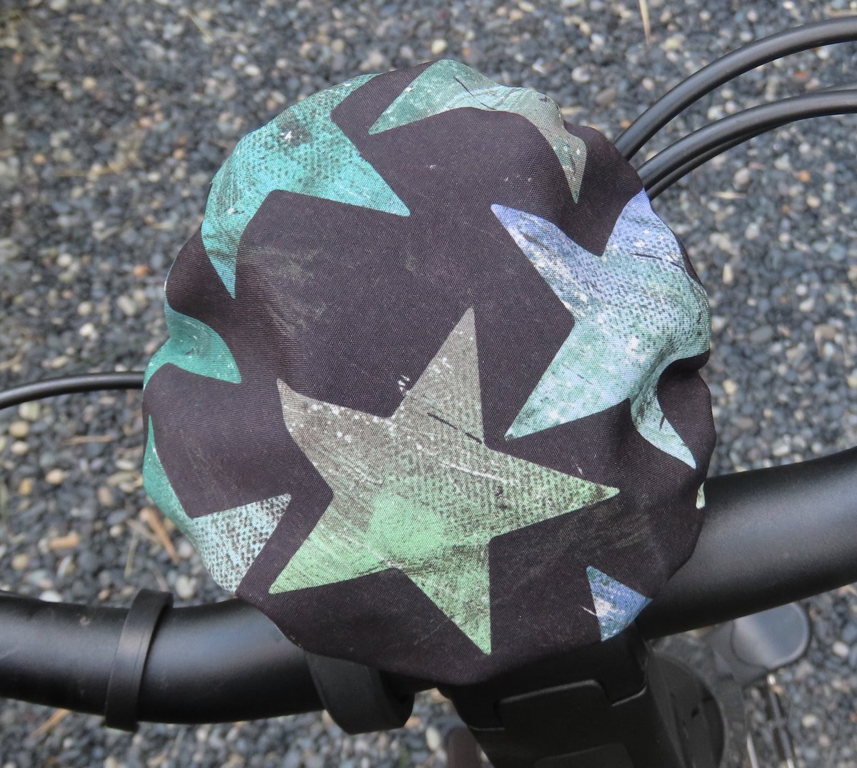 Ebike hoesje display vast G Ster op zwart softshell