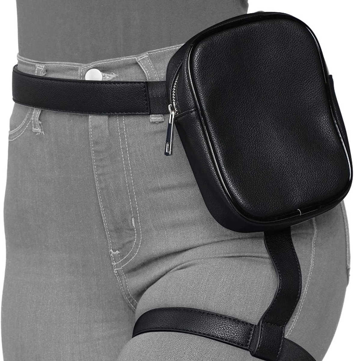 Visnet kousen dijbeenportemonnee‑dijband portemonnee‑heuptasje voor dames‑lichaamsdraagbare opbergaccessoire