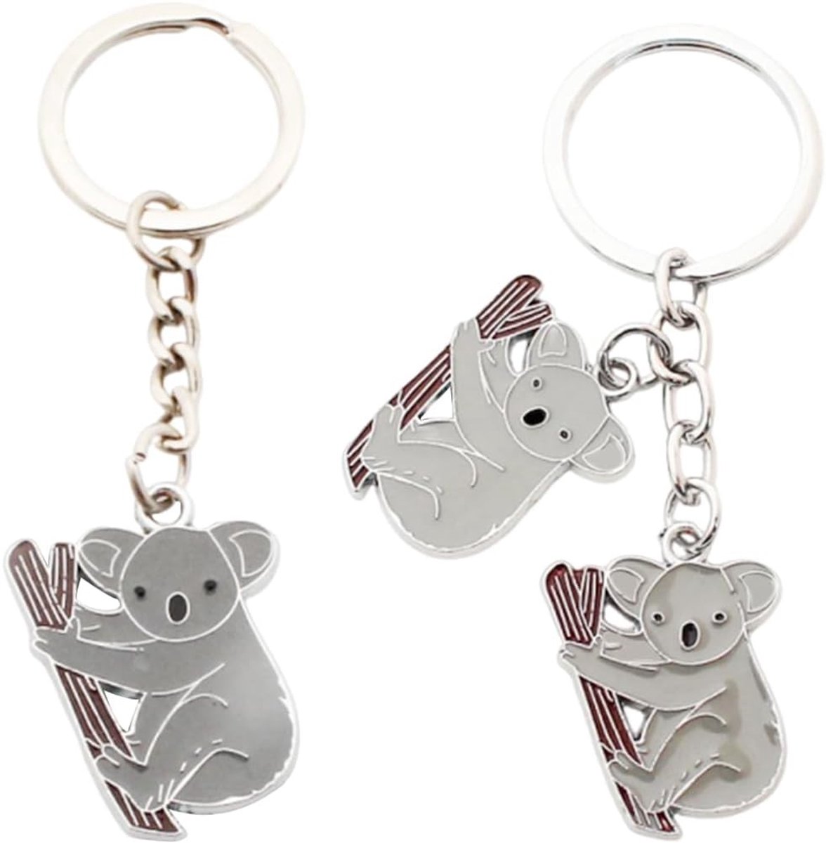 Schattige koala sleutelhangers set van 2, perfect voor kinderen, dierenliefhebbers en als cadeau voor meisjes