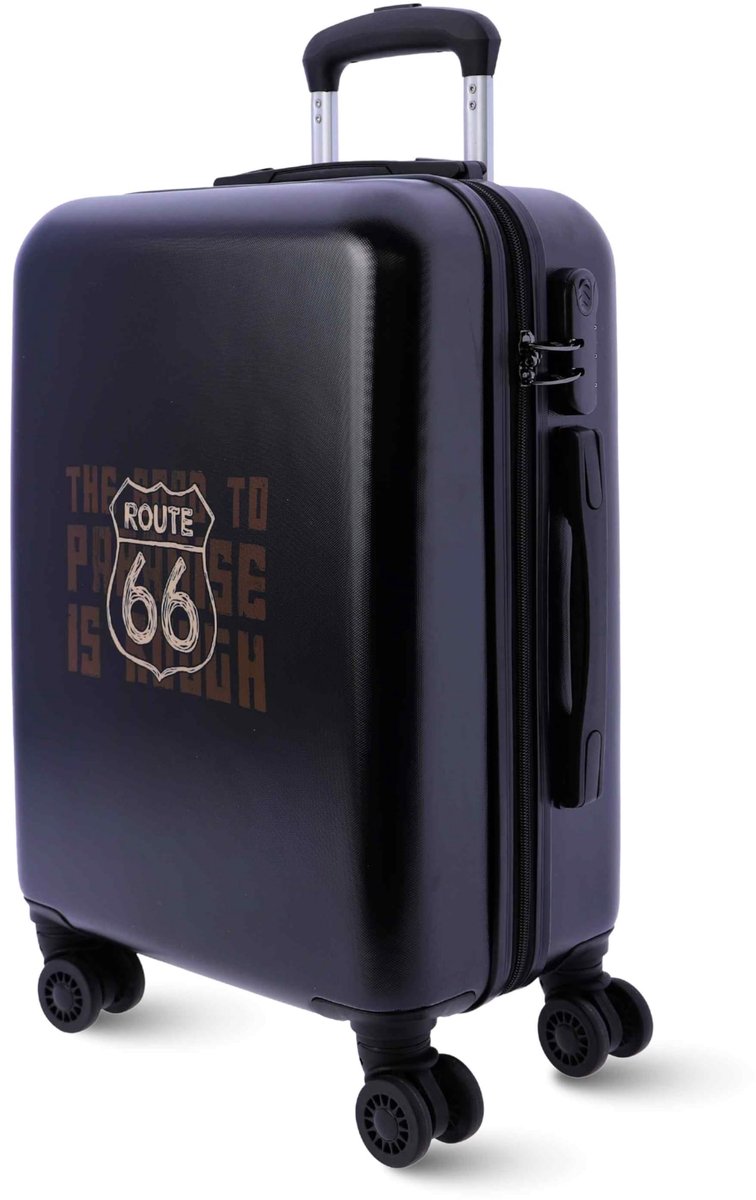 Route 66 Cabinekoffer, reiskoffer, robuuste cabinekoffer, 55 x 40 x 20 cm Ryannair, trolley, bagage voor vliegtuig - ShopVlot